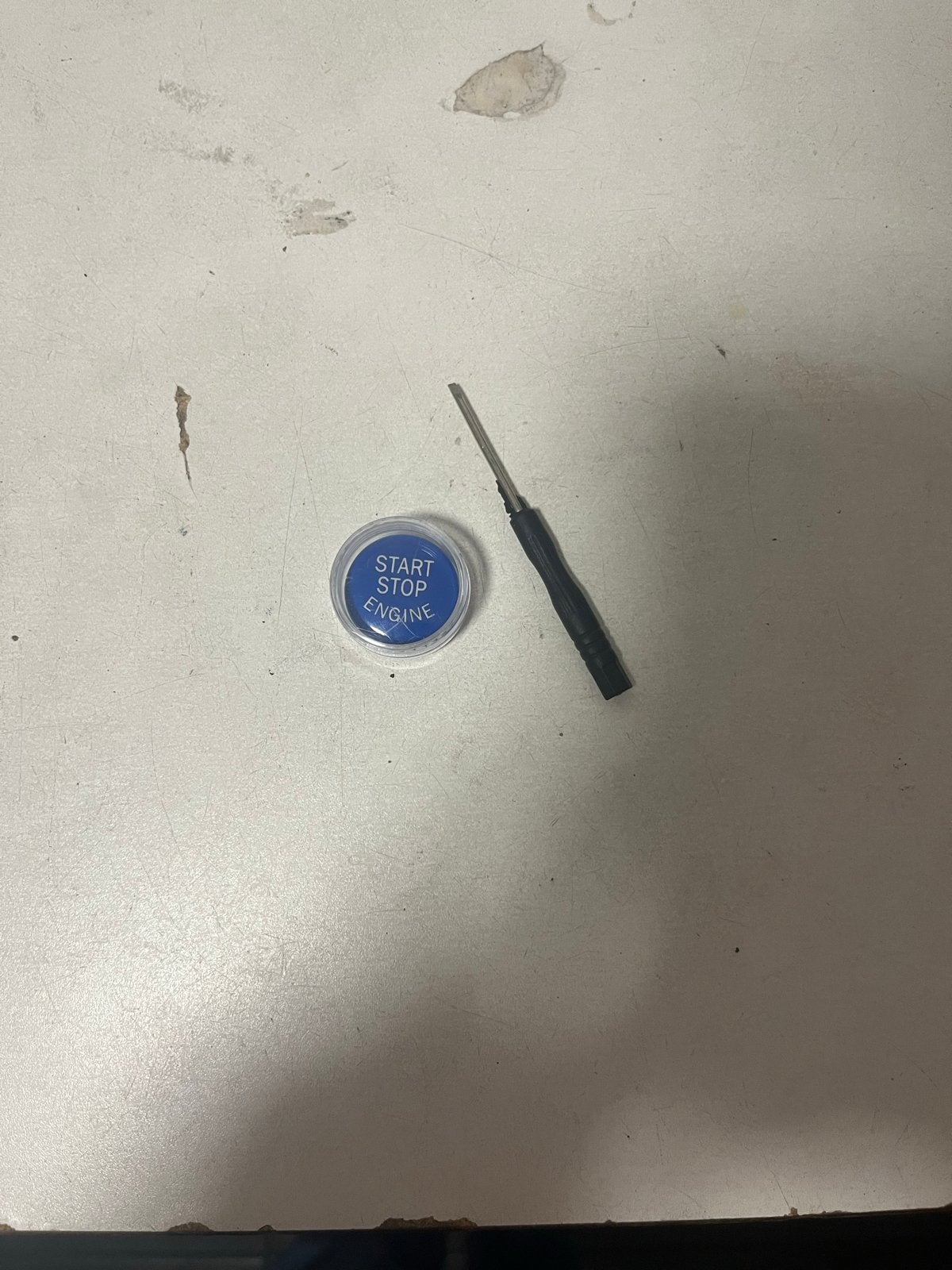 BMW Start Stop Engine Knop Blauw - Nieuw, Auto-onderdelen, Ophalen of Verzenden, Nieuw, BMW