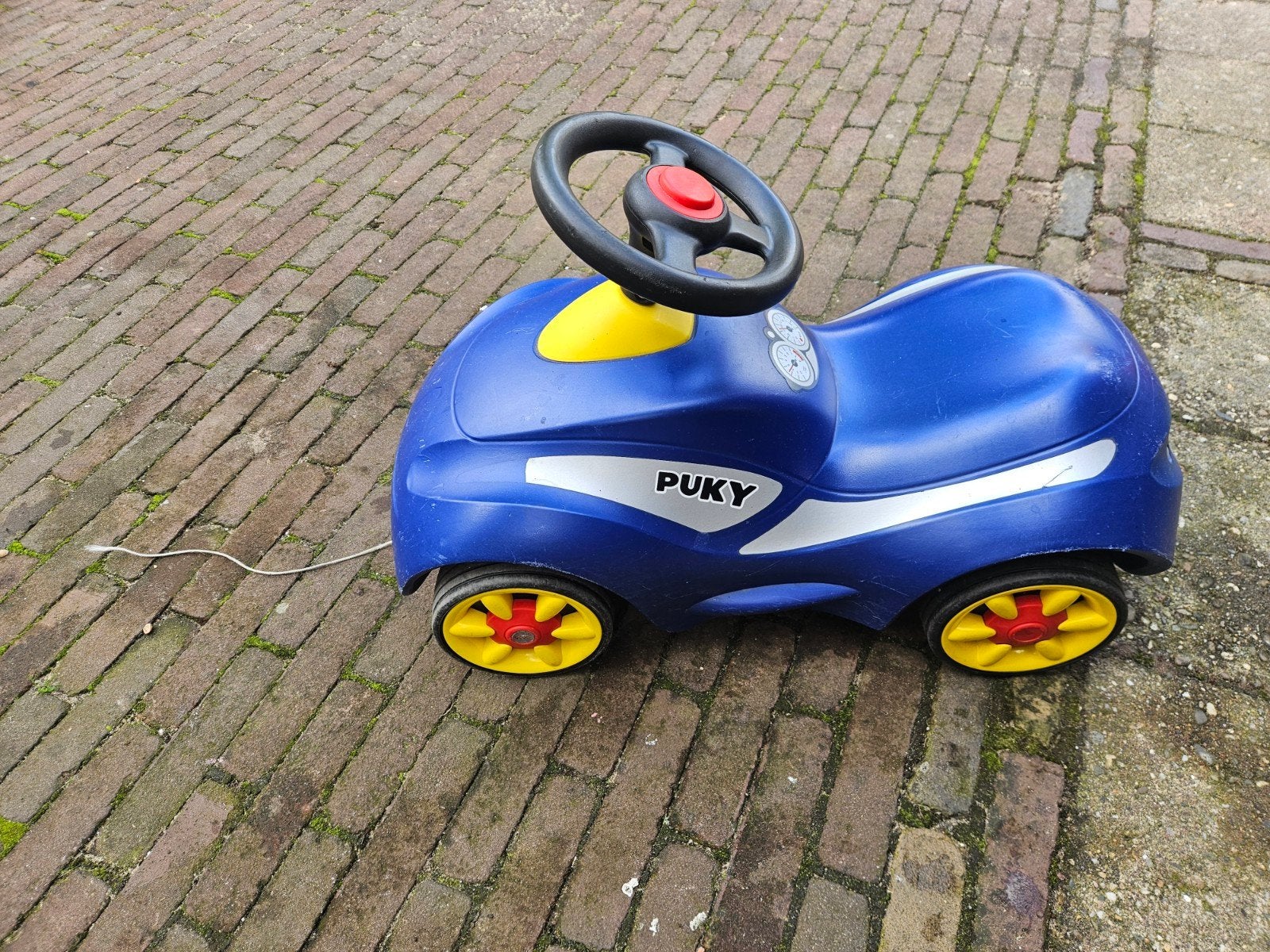 Puky loopauto blauw met gebruikssporen, Ophalen, Gebruikt