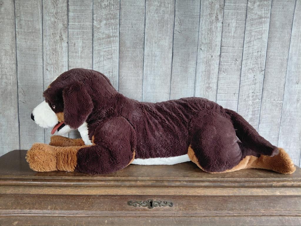 Zeer grote Hoppig pluche Berner Sennen hond IKEA 63cm, Ophalen of Verzenden, Zo goed als nieuw, Hond of Kat, Beeldje of Figuurtje