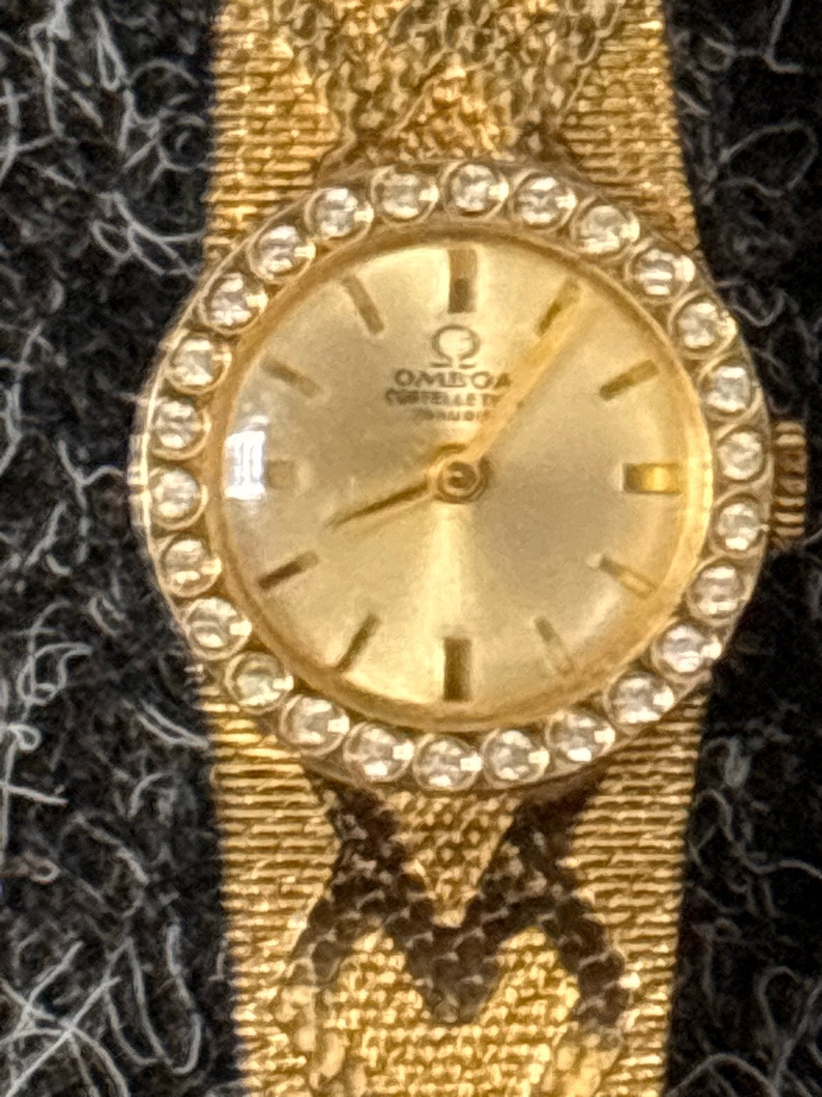 Omega Constellation Dameshorloge met Strass, Overige merken, Gebruikt, Polshorloge, Ophalen of Verzenden