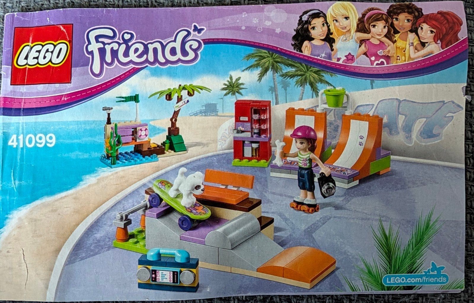 Lego Friends 41099 Skatepark - Compleet met boekje, Ophalen, Gebruikt, Lego, Friends