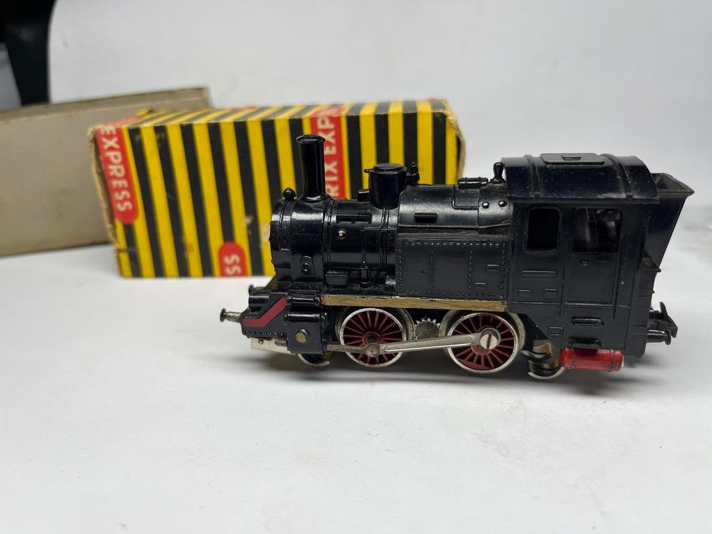 Trix Express Locomotief Zwart met Originele Doos, Gebruikt, Trix, Ophalen of Verzenden, Analoog