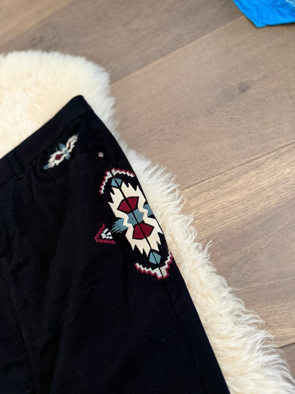 Sissy-Boy Zwarte Rok met Geborduurde Details M, Maat 38/40 (M), Zwart, Ophalen of Verzenden, Zo goed als nieuw