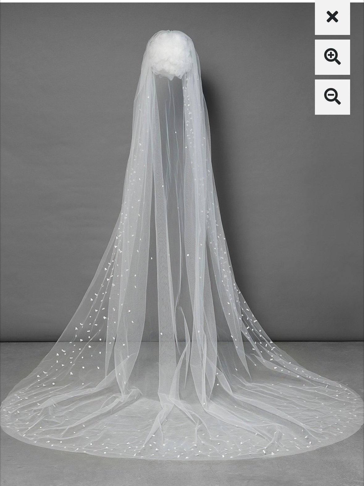 Poirier S366-300/1/MED Polkadot sluier ivoor, Ophalen of Verzenden, Zo goed als nieuw, Overige kleuren, Accessoires