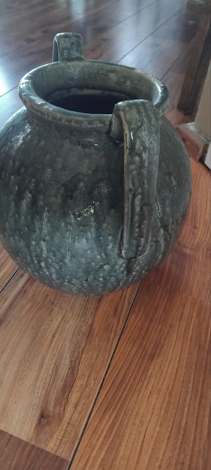 Decoratieve Aardewerken Pot met Handvatten, Ophalen
