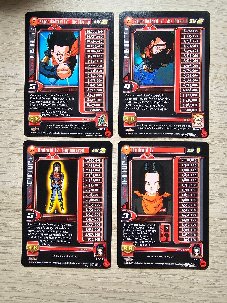 Dragonball GT Android 17, Ophalen of Verzenden, Zo goed als nieuw, Meerdere kaarten