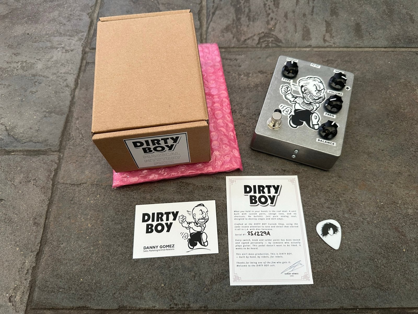 Dirty Boy Custom - Magical Mystery Fuzz (Saraceno / Gomez), Muziek en Instrumenten, Ophalen of Verzenden, Zo goed als nieuw, Distortion, Overdrive of Fuzz
