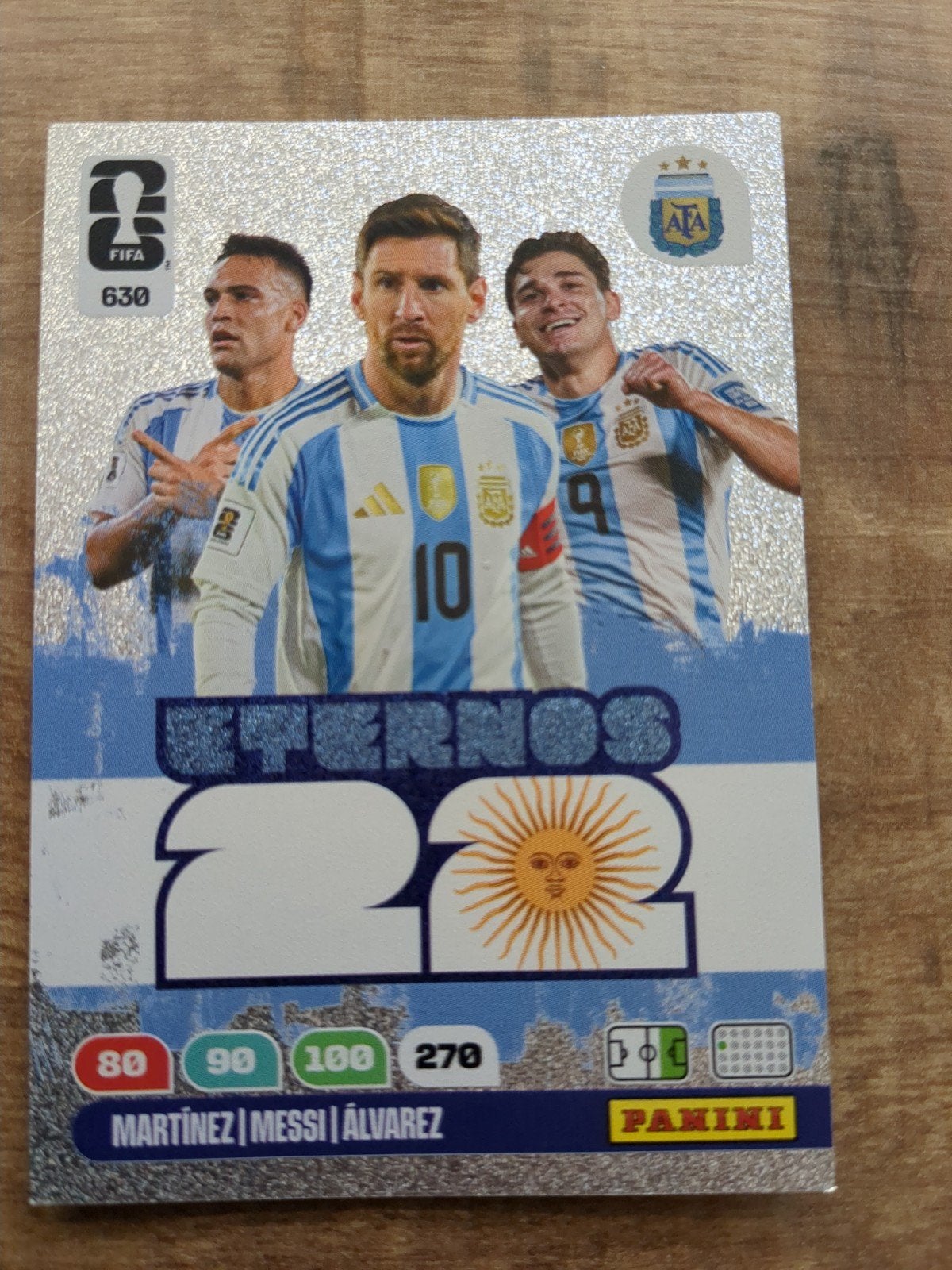 Panini Adrenalyn XL FIFA World Cup 2026 ETERNOS 22 Messi, Ophalen of Verzenden, Zo goed als nieuw, Buitenlandse clubs, Spelerskaart
