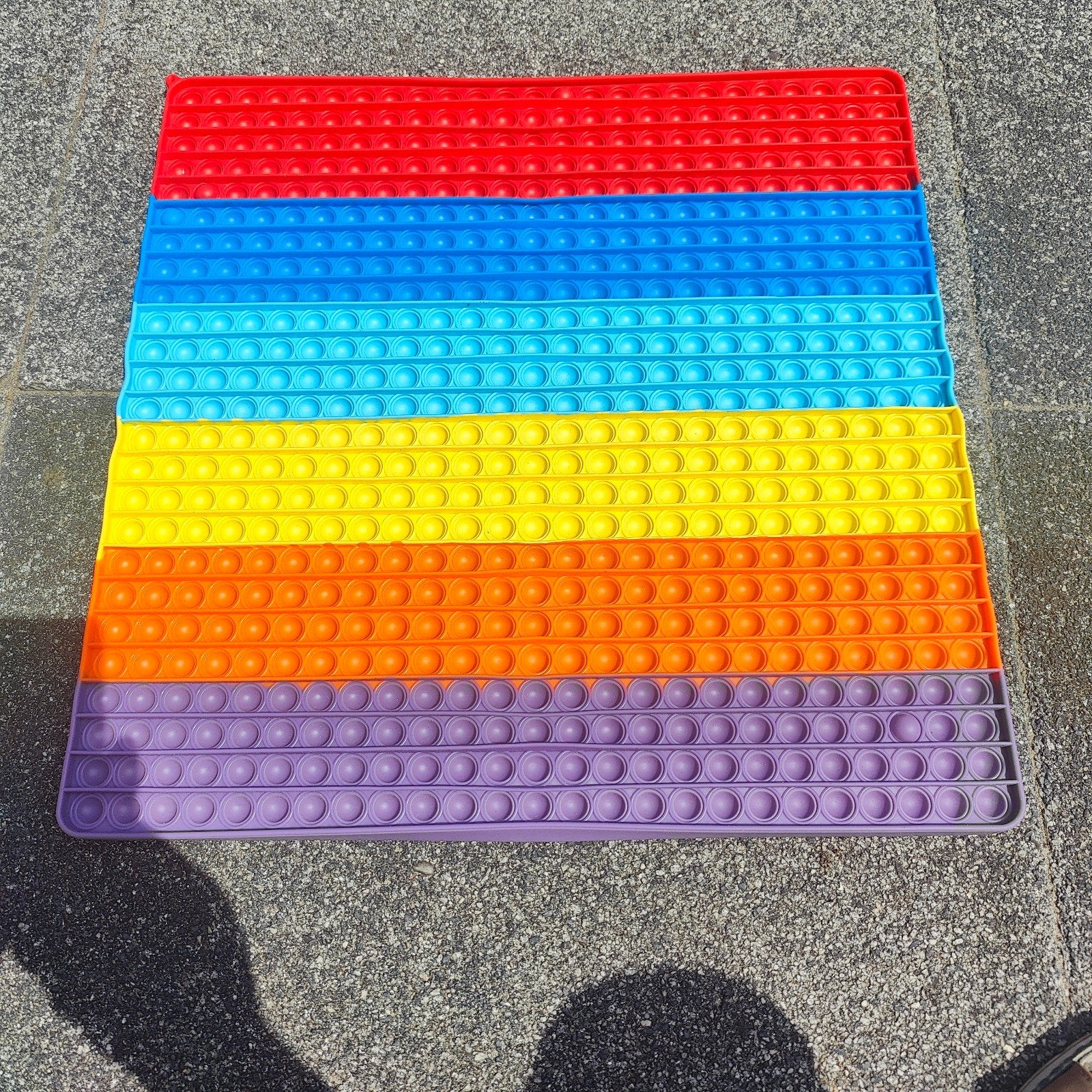 Grote Regenboog Pop It Fidget Toy - Stressvermindering, Ophalen of Verzenden, Nieuw, Jongen of Meisje
