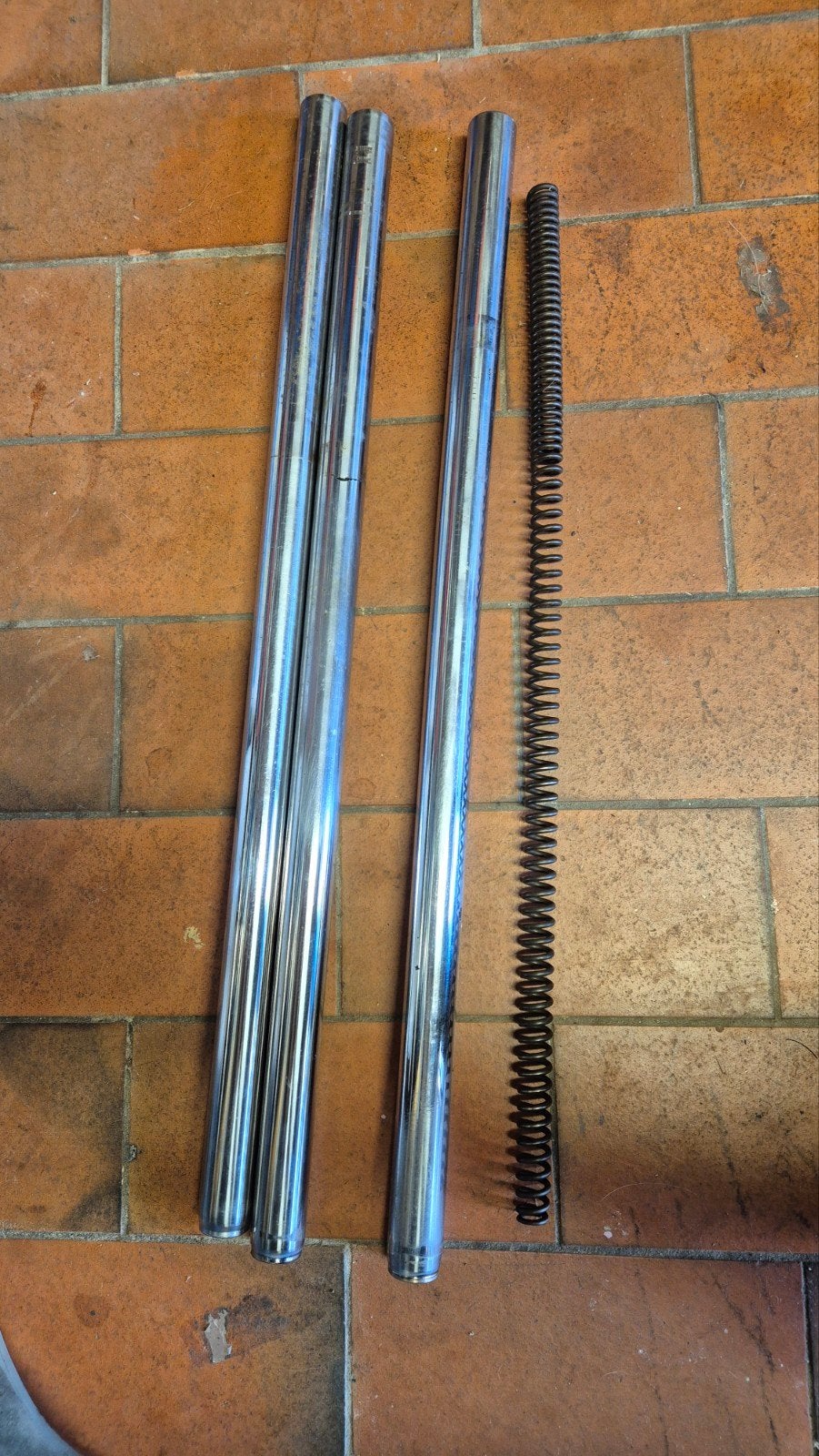 Honda MT voorvork binnenpoten gebruikte staat., Ophalen of Verzenden, Gebruikt, Frame, Honda
