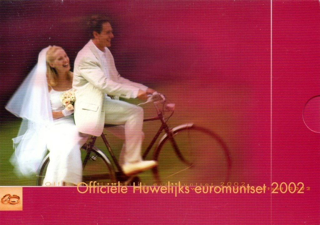 BEATRIX MUNT SET 2002 = HUWELIJK PENNING +8 MUNTEN  EURO, Ophalen of Verzenden, Overig, Setje