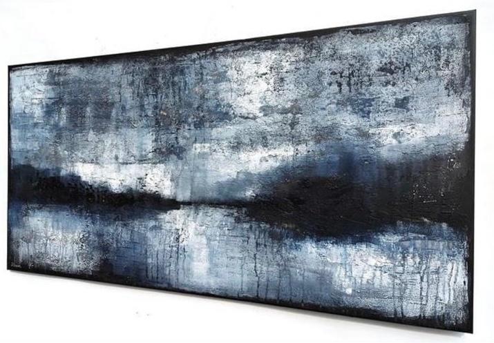 Suzanne Visser Rugged Landscape, 125 cm of meer, Ophalen of Verzenden, Zo goed als nieuw, Schilderij