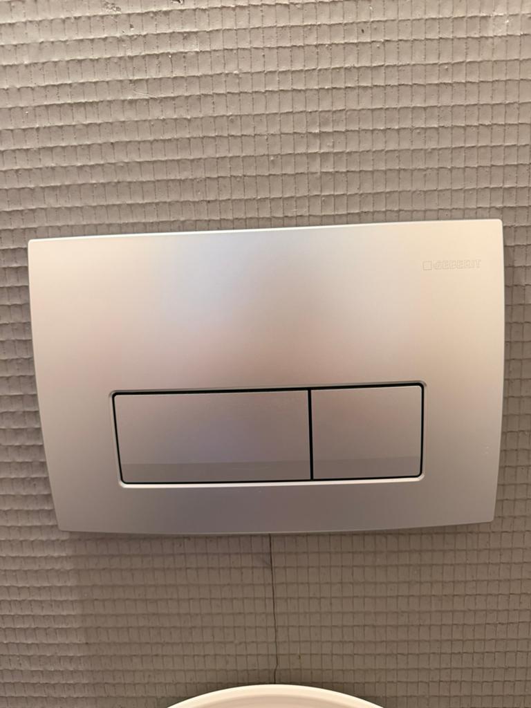 Geberit druk knop zilver/mat chroom, Ophalen of Verzenden, Nieuw, Toilet