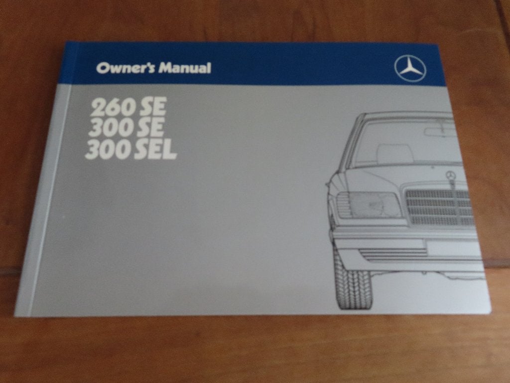 Nw instructieboek Mercedes 260 SE, 300 SE/L W126 '85 Engels, Auto diversen, Ophalen of Verzenden