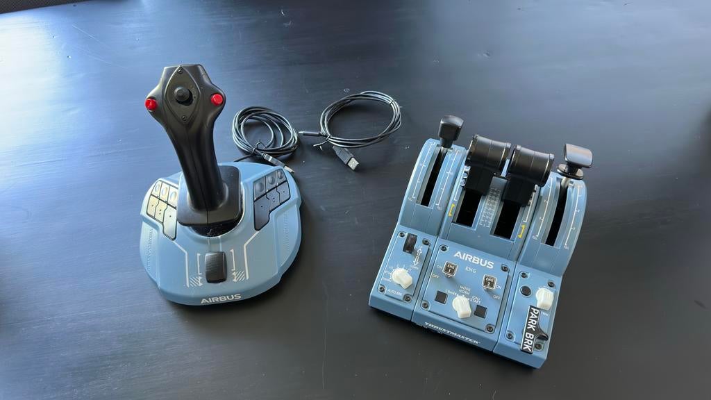 Thrustmaster TCA Captain Pack Airbus Edition, Computers en Software, Joysticks, Zo goed als nieuw, Ophalen of Verzenden