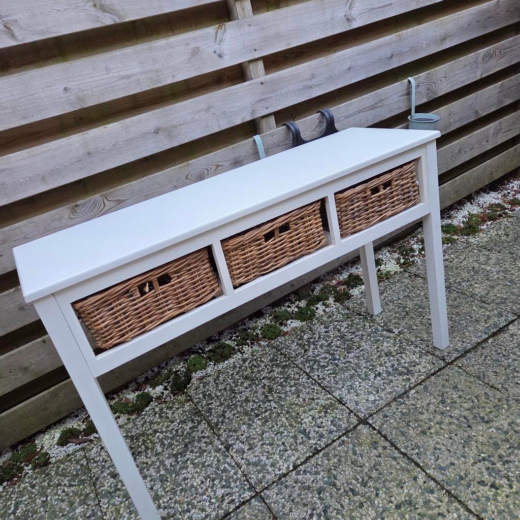 Side tabel, Huis en Inrichting, Tafels | Sidetables, Ophalen, Gebruikt, 100 tot 150 cm, 25 tot 50 cm