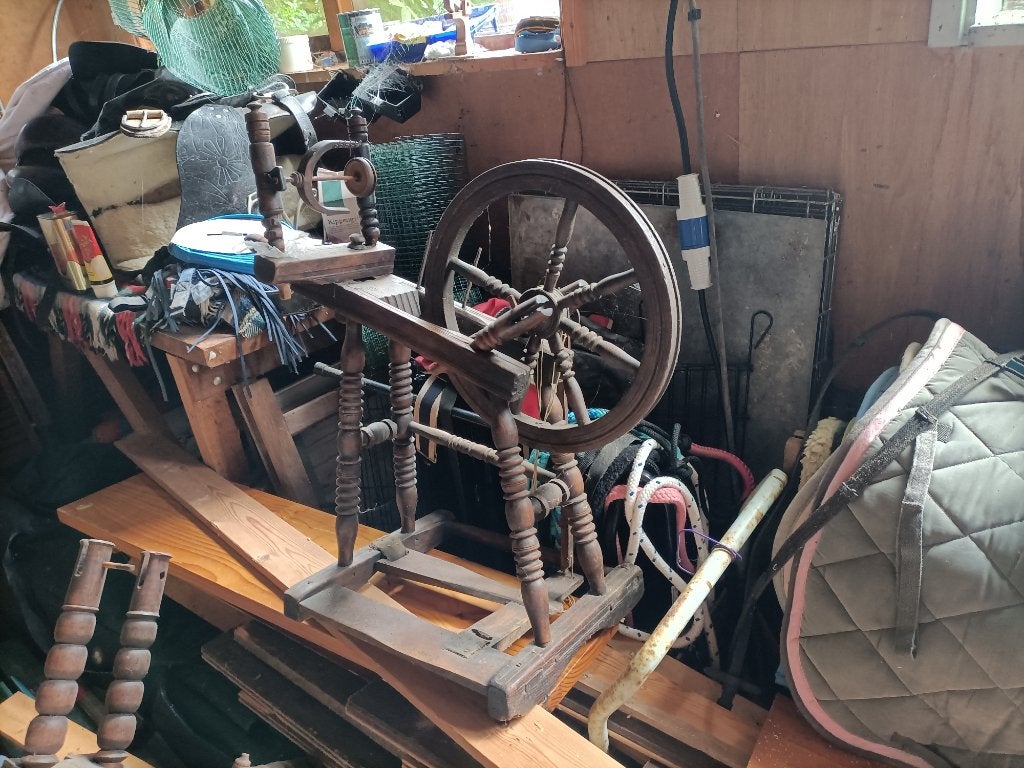 Spinnewiel en onderdelen, Hobby en Vrije tijd, Ophalen, Gebruikt, Spinnewiel