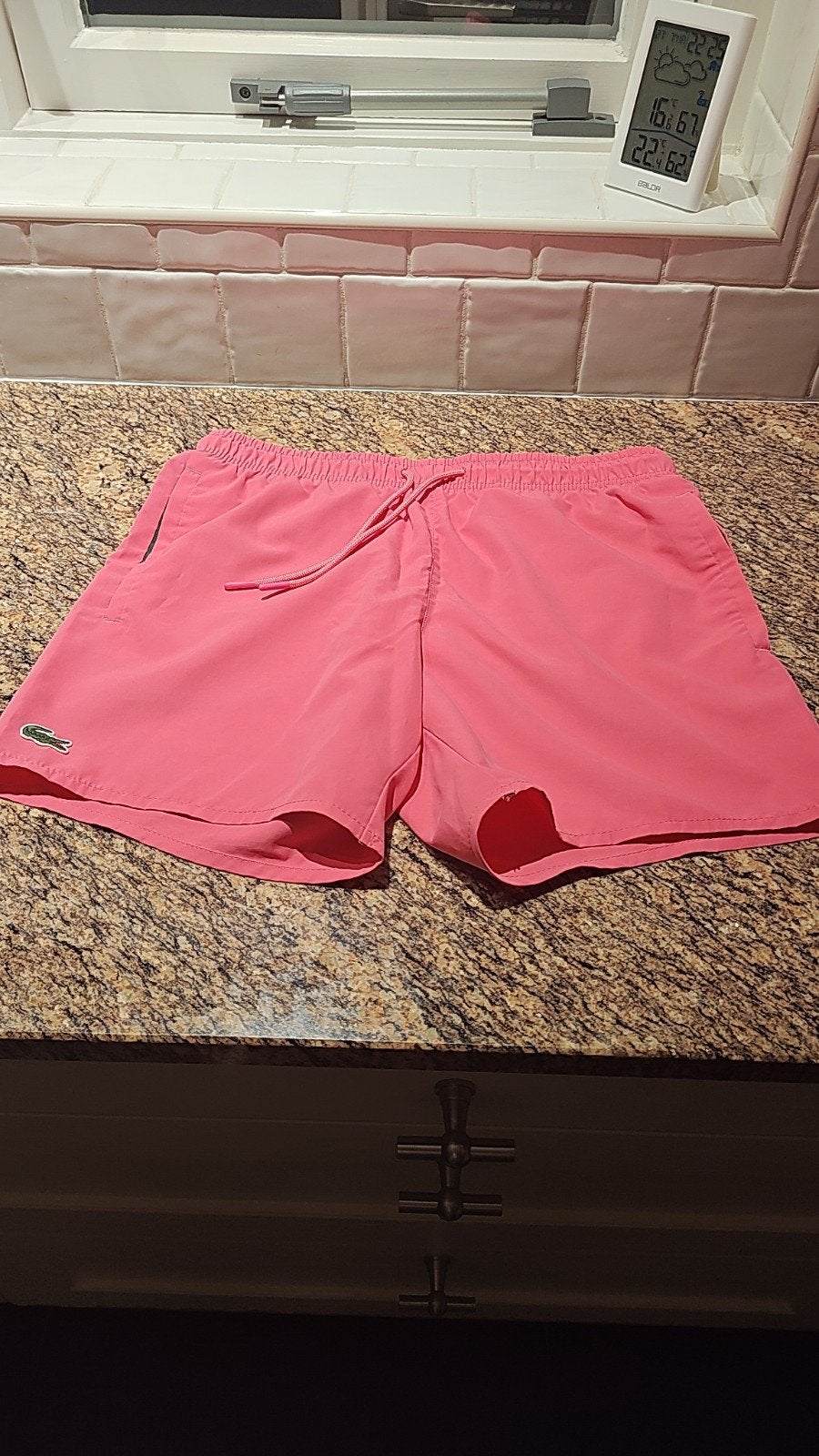 Lacoste Zwemshort Roze Maat S, Lacoste, Ophalen of Verzenden, Roze, Zwemshort