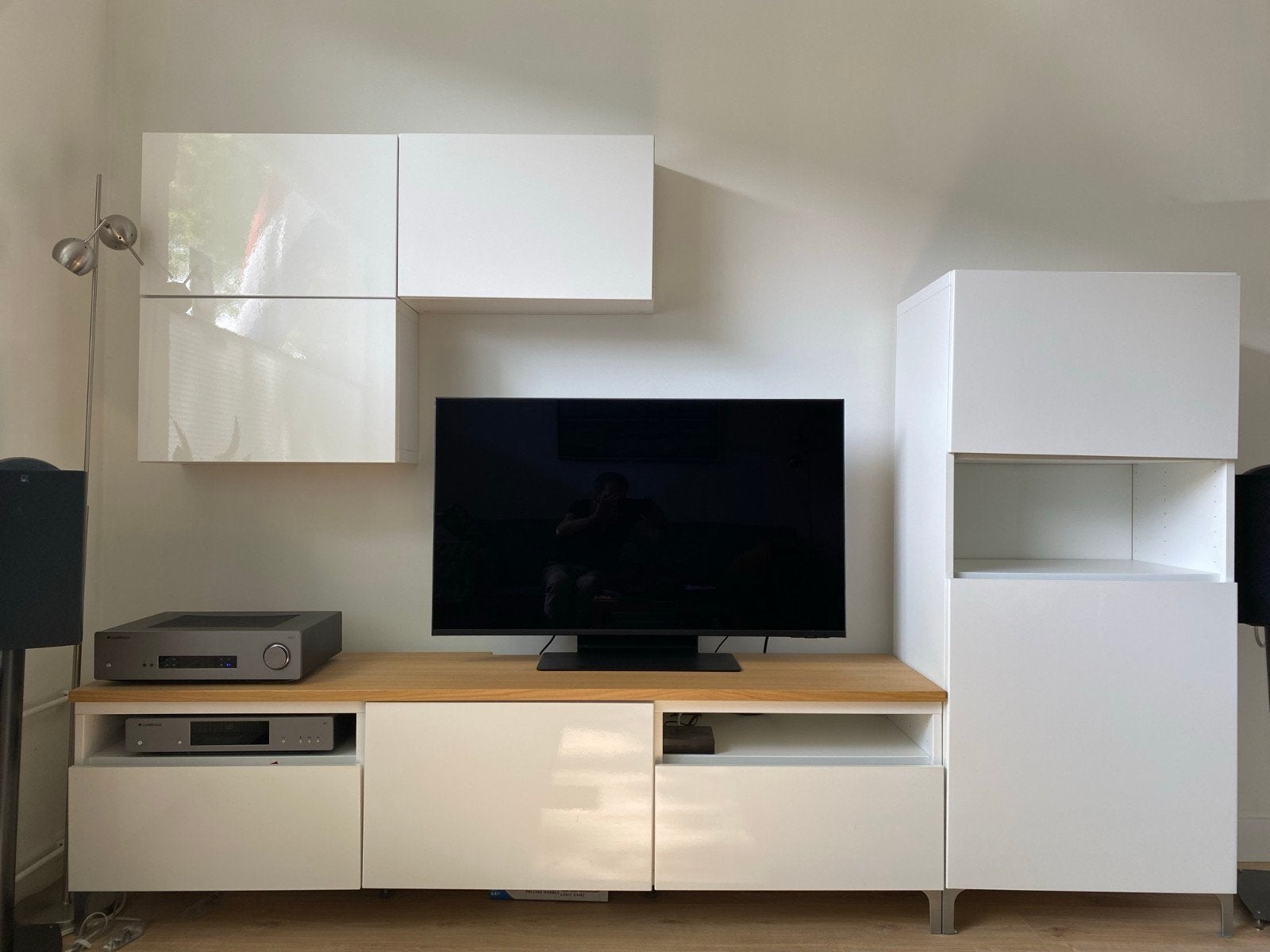 IKEA Besta TV meubel 240 breed, Ophalen, Gebruikt, 200 cm of meer, Minder dan 100 cm