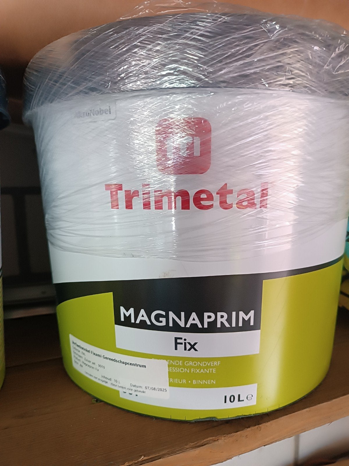 Trimetal Magnaprim Fix Grondverf 10L - Zuiver Wit, Ophalen, 5 tot 10 liter, Wit, Nieuw
