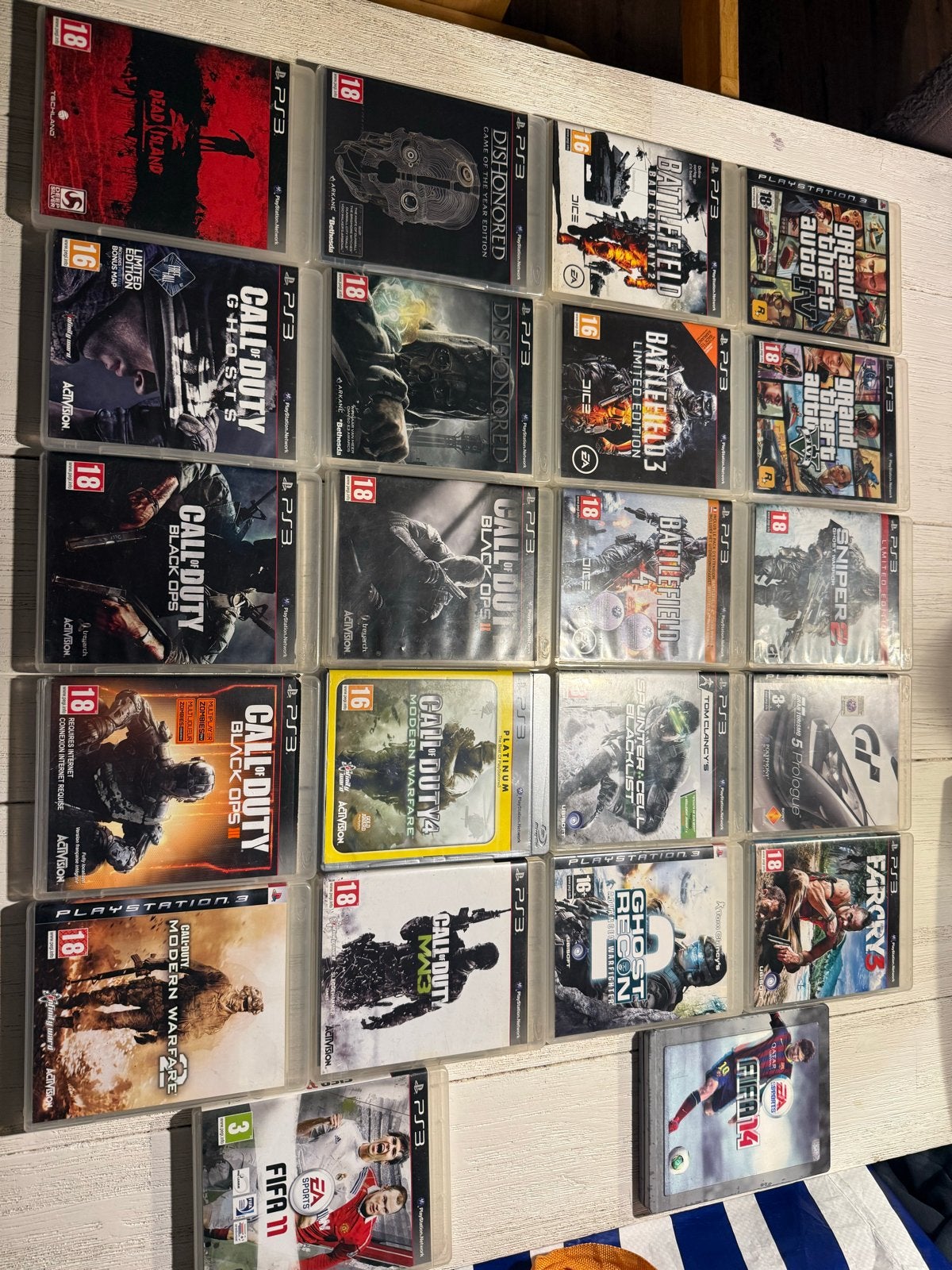 Playstation 3 met 2 controllers en 22 spellen, Ophalen, Gebruikt, Met 2 controllers, Met games