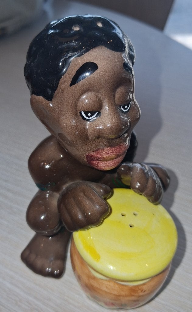 Black Americana Peper/Zoutstrooier Japan anno '40'50, Antiek en Kunst, Ophalen of Verzenden