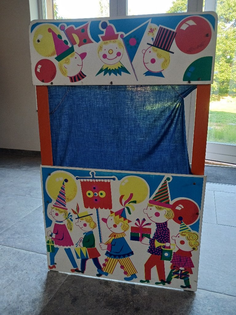 poppenkast vintage 60'er jaren, Kinderen en Baby's, Speelgoed | Poppen, Ophalen, Gebruikt, Overige typen