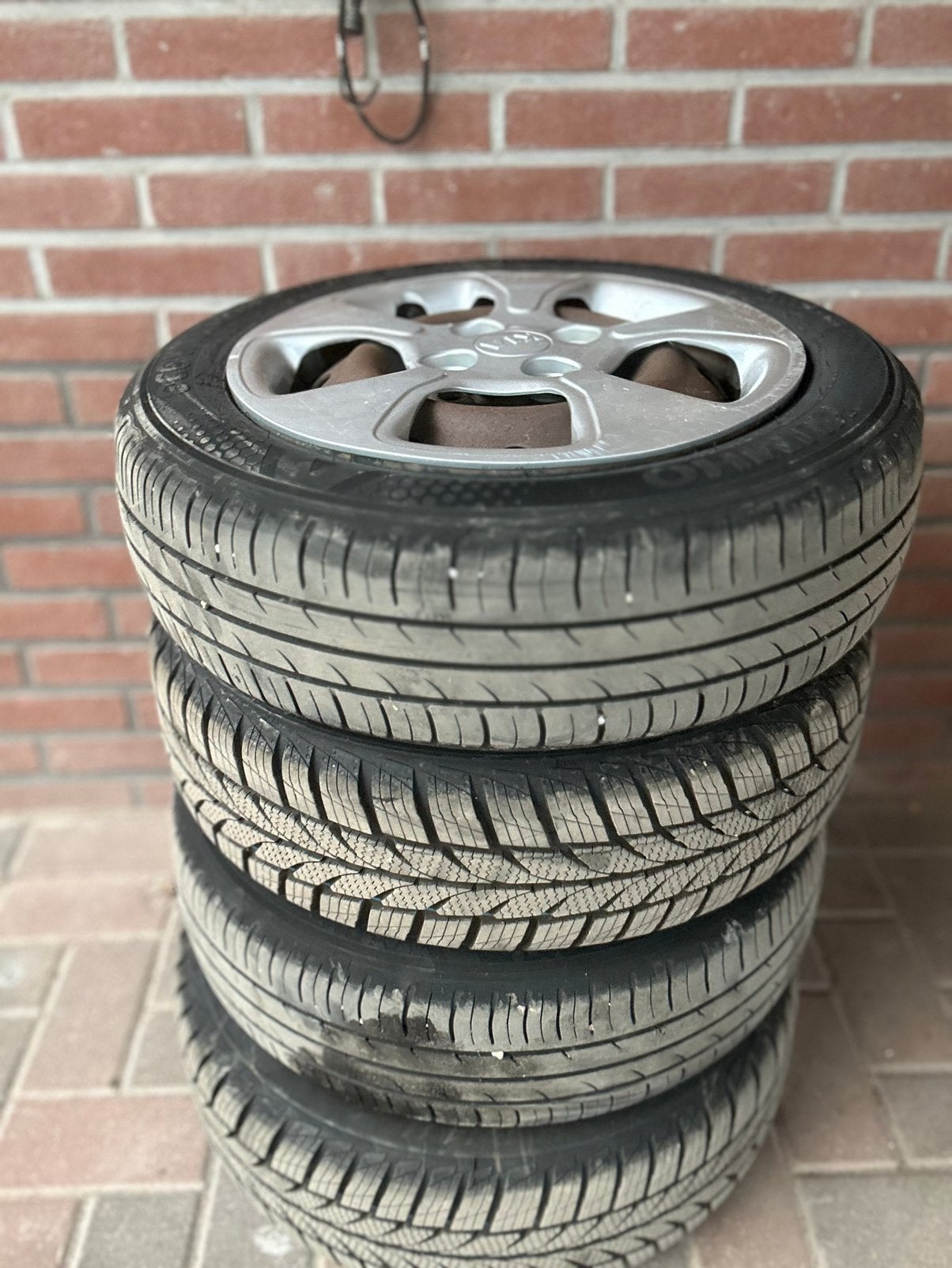 Kia picanto velgen set bouwjaar 2016, Ophalen of Verzenden, 14 inch, Zomerbanden, Velg(en)
