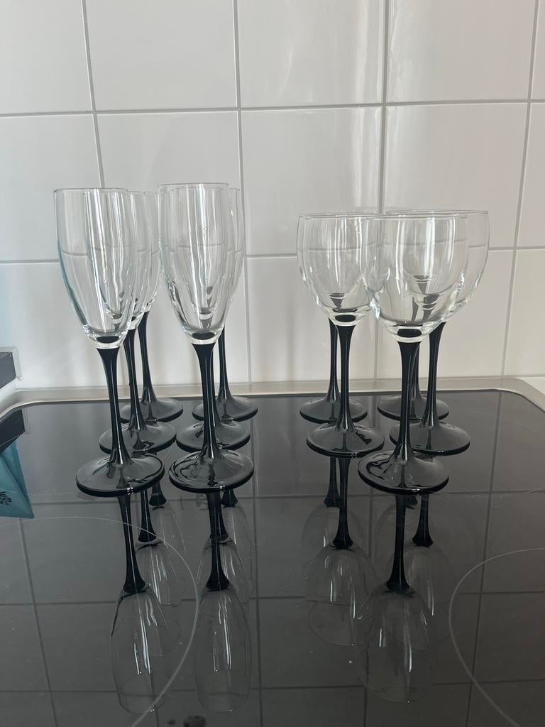 Set champagne- en wijnglazen Luminarc, Ophalen, Glas of Glazen, Effen, Glas