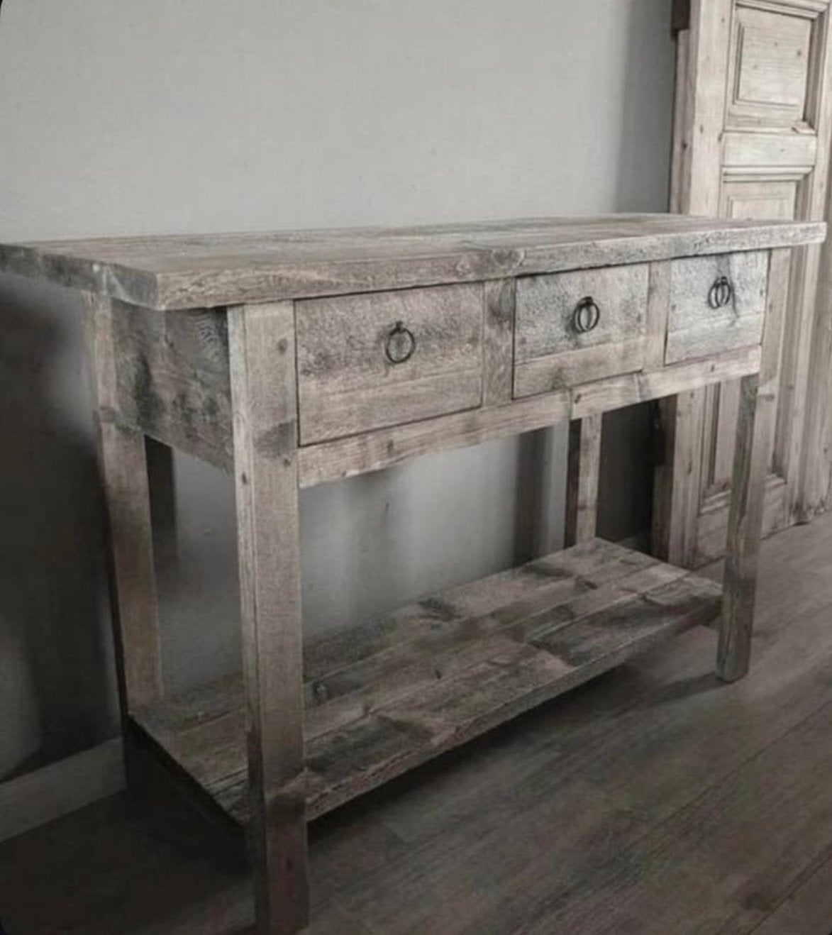 ~Stoer Sober Landelijk Houten Sidetable/Wandmeubel~, Ophalen of Verzenden, Nieuw