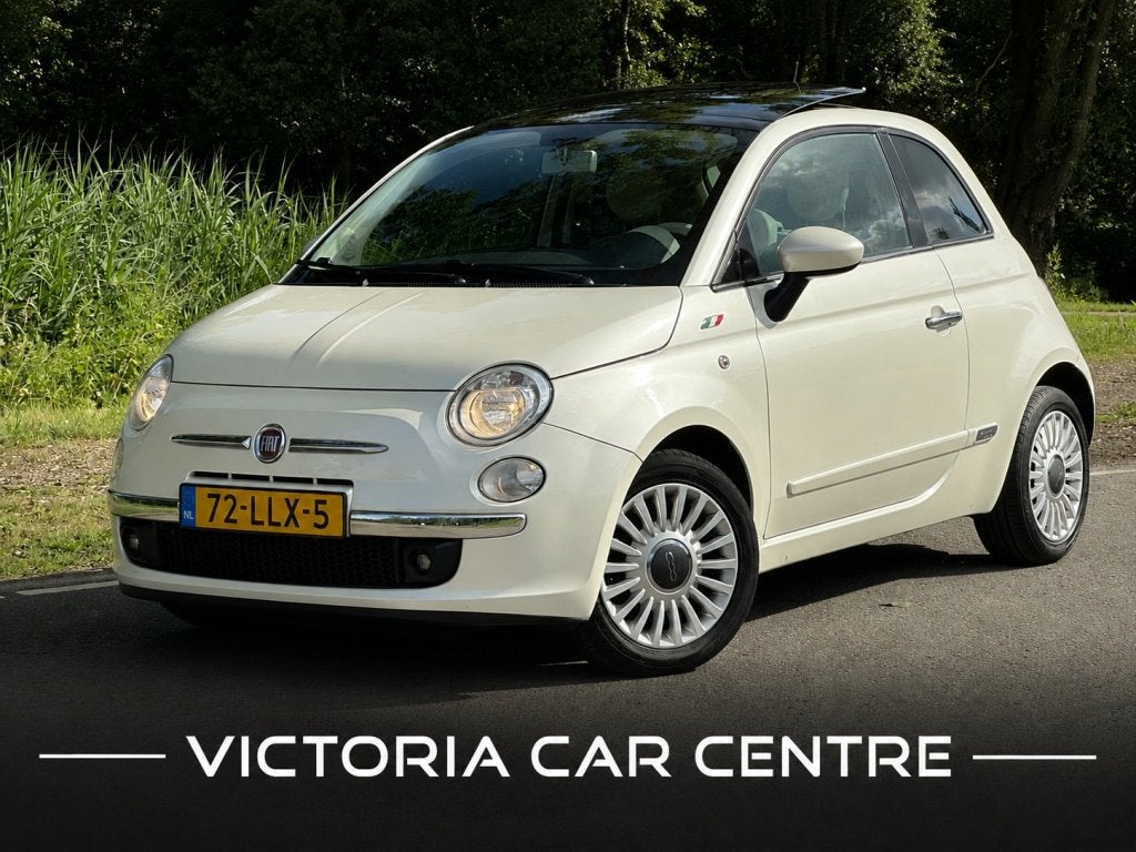 Fiat 500 1.2 Lounge-Opendak-1e eig.-NAP (bj 2010), Euro 5, Stof, Gebruikt, 1242 cc