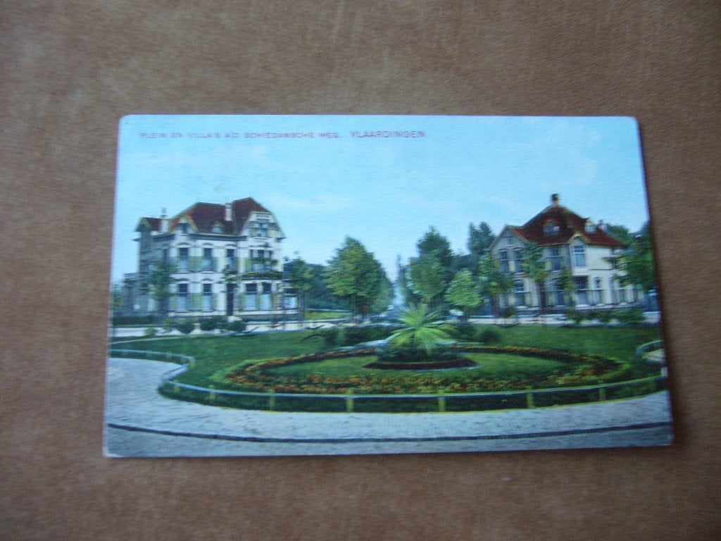 VLAARDINGEN  =  PLEIN EN VILLA,S A.D, SCHIEDAMSCHE WEG, Ophalen of Verzenden, Voor 1920, Gelopen, Zuid-Holland