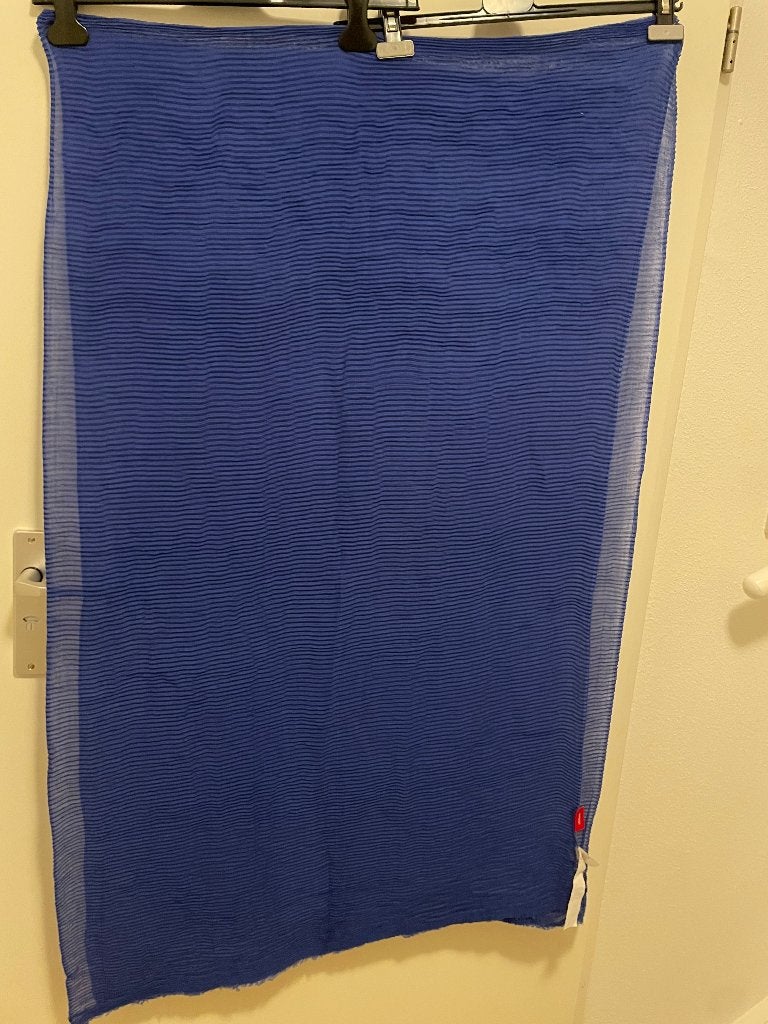 s.Oliver sjaal blauw langwerpig, Maat 46/48 (XL) of groter, Ophalen of Verzenden, Zo goed als nieuw, S.Oliver
