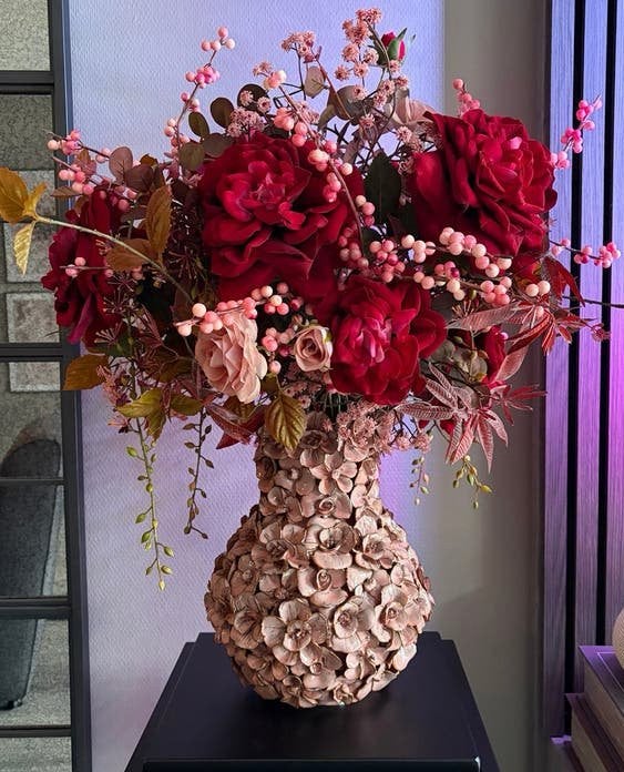 Des Pots vaas roze Nieuw, Overige kleuren, 50 tot 75 cm, Aardewerk of Porselein, Nieuw