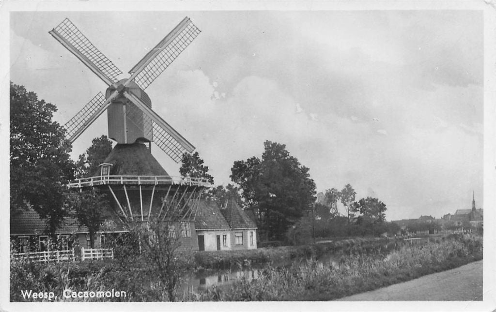 702-186-001 Weesp Cacaomolen, Verzenden, Voor 1920, Noord-Holland