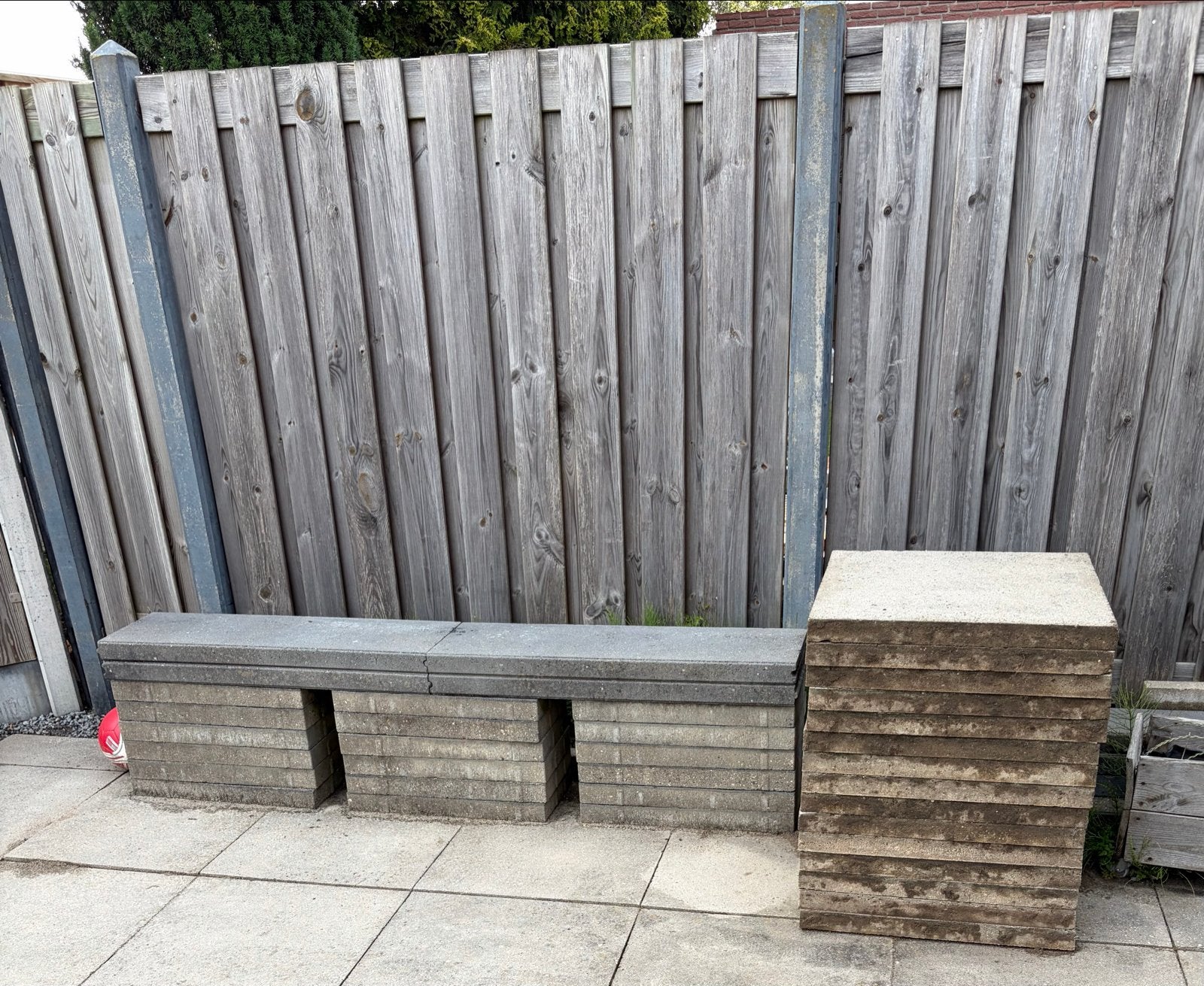 Venta Greyblack & Oudhollandse tegels + opsluitbanden, Ophalen, Gebruikt, 10 m² of meer, Beton