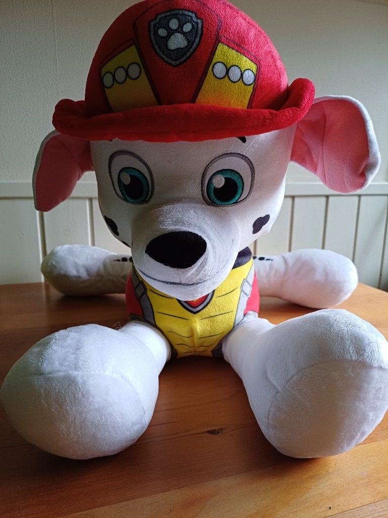 Grote Paw Patrol knuffel., Zilver, Zo goed als nieuw, Middelgroot (20 tot 80 cm), Paw Patrol