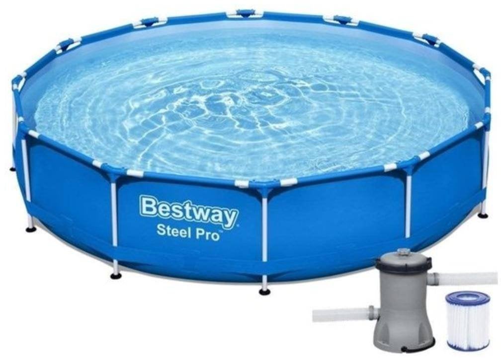 Zwembad met warmtepomp compleet, Ophalen, Gebruikt, Minder dan 80 cm, Rond