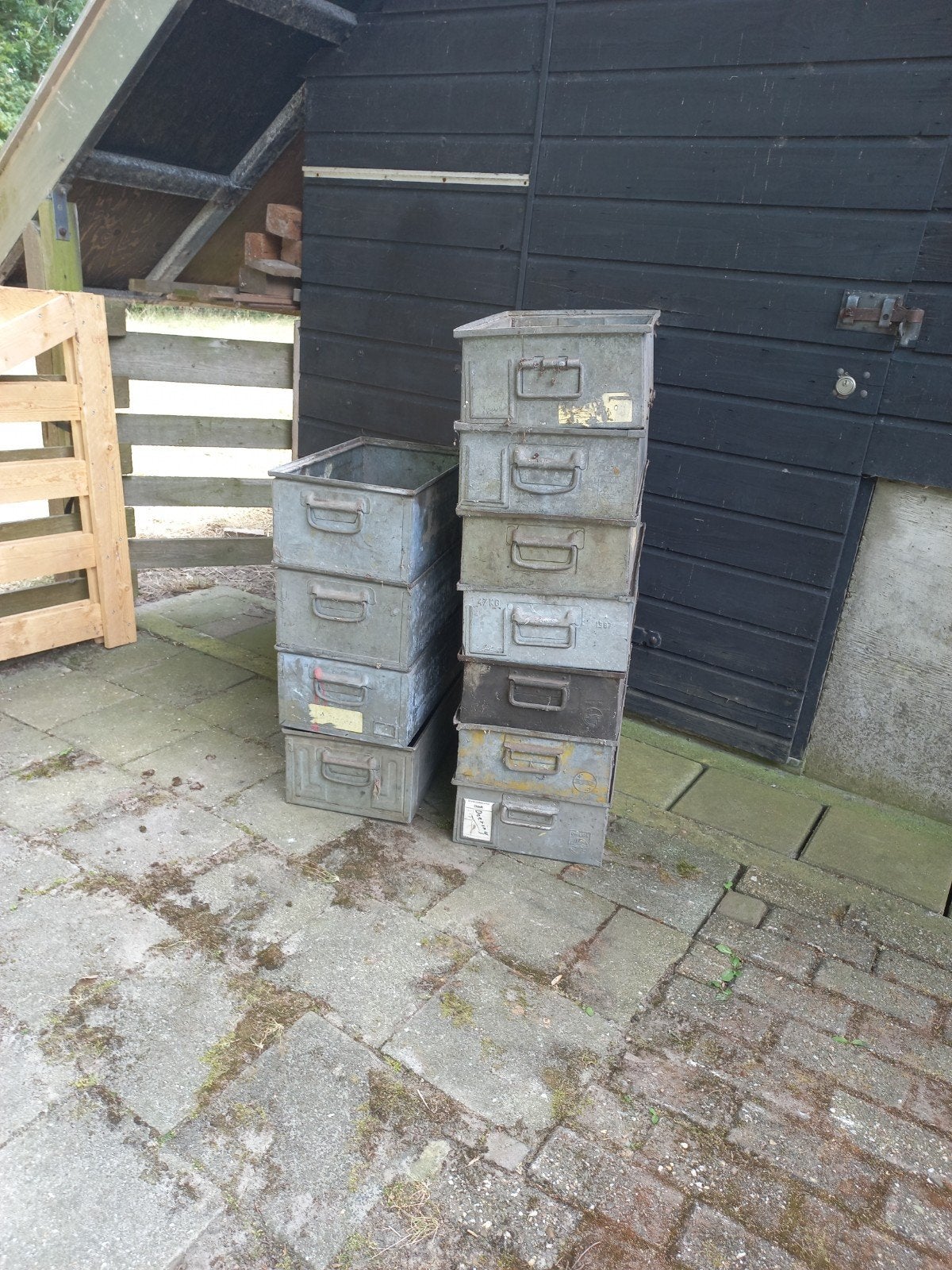 Stalen bakken, Ophalen, Gebruikt, 40 tot 60 cm, 50 tot 75 cm