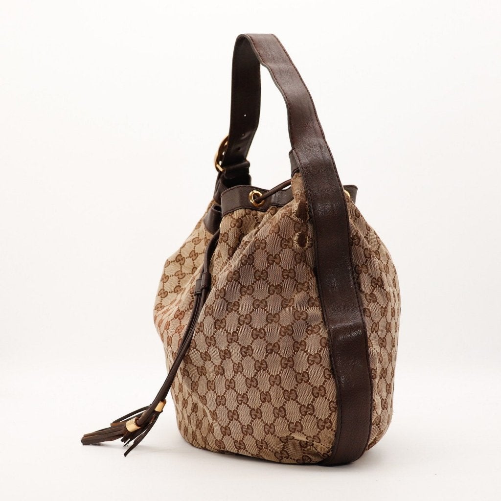 Gucci Interlocking hobotas, Sieraden, Tassen en Uiterlijk, Verzenden, Gebruikt, Zwart, Overige typen