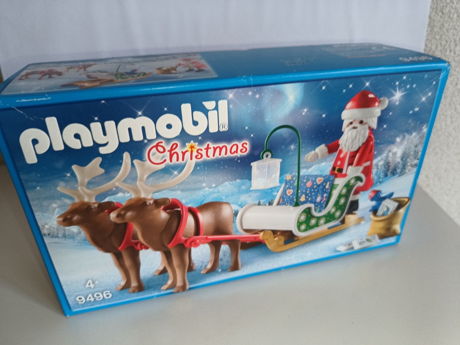 9496 kersman met slee van playmobil, Complete set, Overige typen, Nieuw, Ophalen of Verzenden
