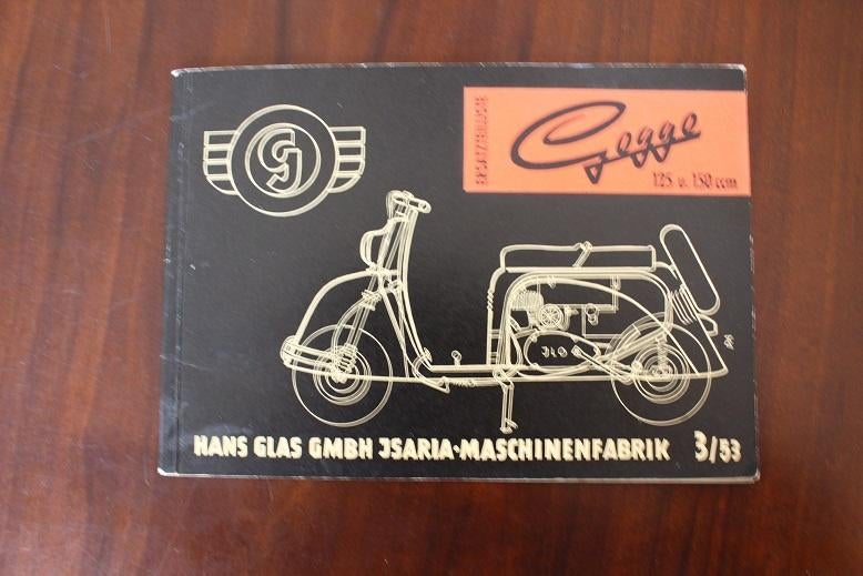 Goggo 125cc 150cc 1953 Roller ersatzteil liste  scooter, Ophalen of Verzenden, Overige merken