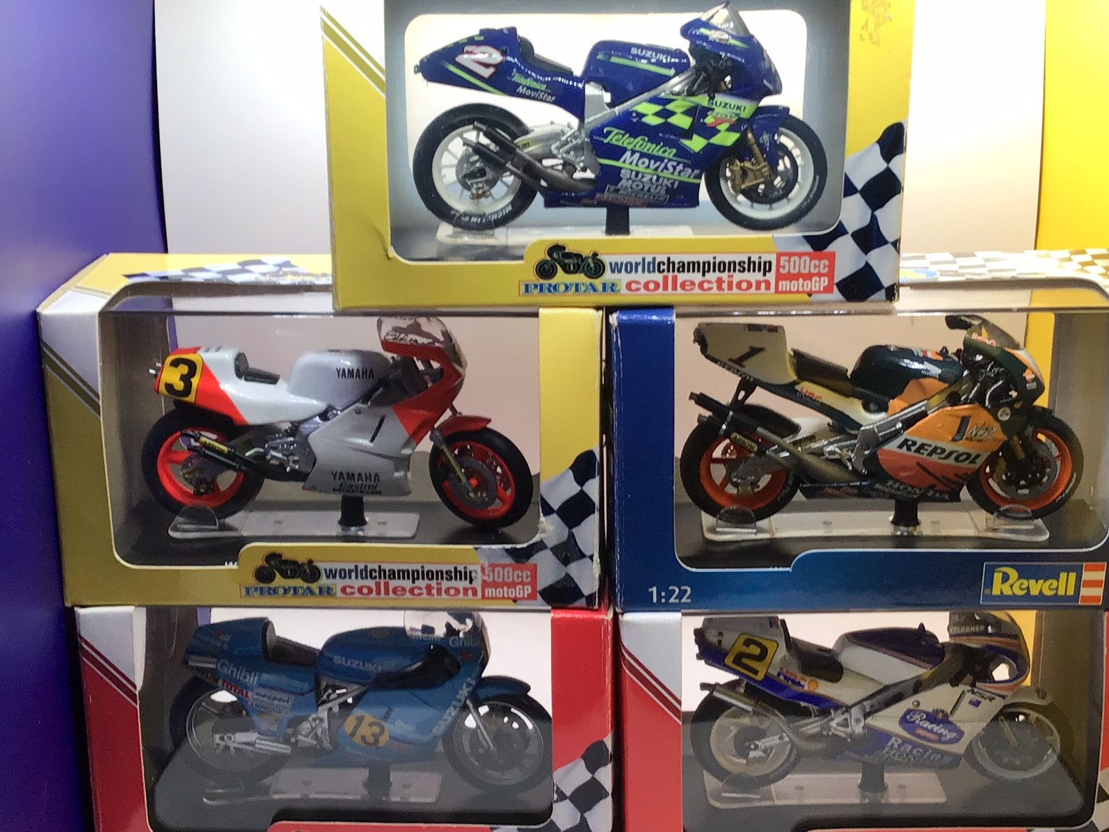 5 Italeri/Protar 1:22 GP Wereldkampioenen  uit het verleden, Hobby en Vrije tijd, 1:50 of kleiner, Italeri, Overige typen, Ophalen of Verzenden
