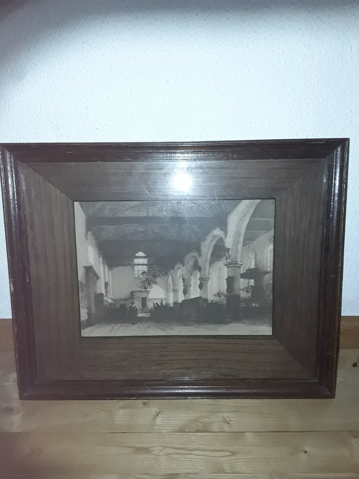 Fotogravure J. Bosboom Bakkenessenkerk te Haarlem, Ophalen of Verzenden