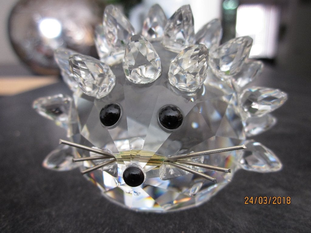 Swarovski Egel Medium 1A zeer zeldzaam incl.doos & certifica, Verzamelen, Ophalen of Verzenden, Figuurtje