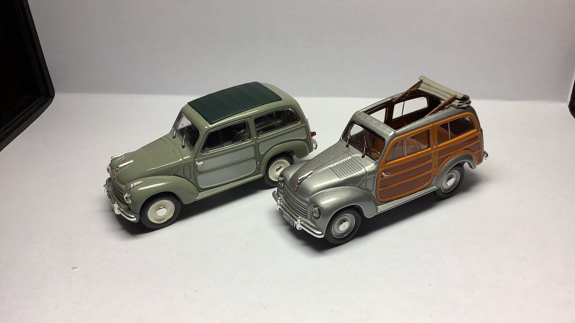 Norev Fiat 500c  Belvedere 1950 2x, Ophalen of Verzenden, Zo goed als nieuw, Auto, Norev