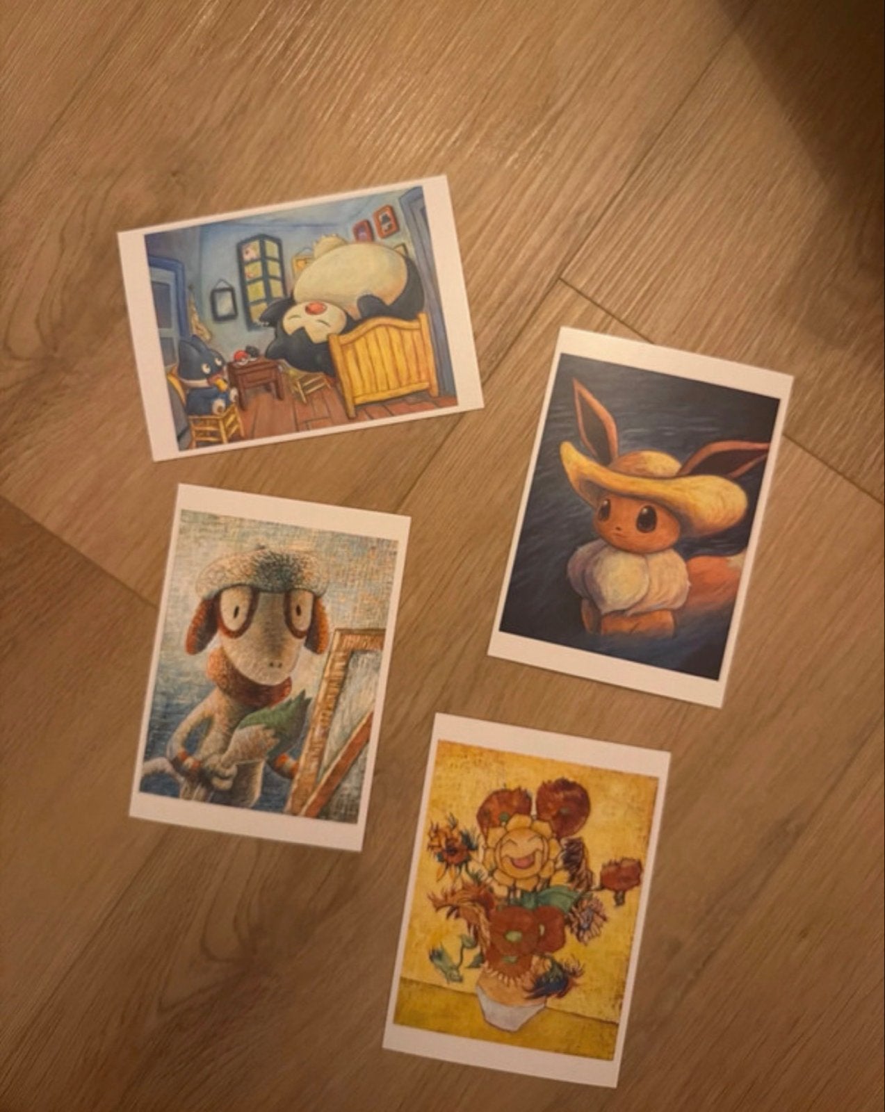 Van Gogh X Pokemon Ansichtkaarten Set - Uniek Design, Ophalen of Verzenden, 1980 tot heden, Ongelopen, Cultuur en Media