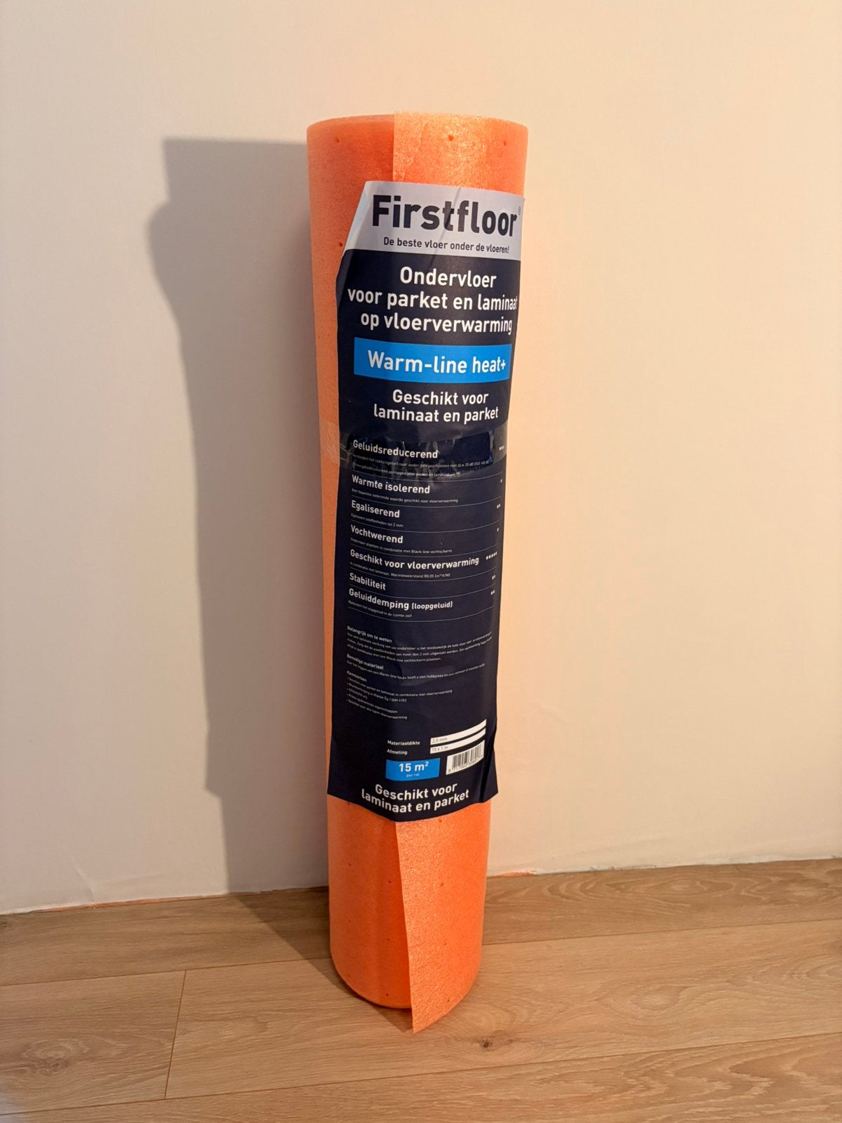 Firstfloor Warm-line heat+ Ondervloer 15 m² - Nieuw!, Doe-het-zelf en Verbouw, Ophalen, Overige materialen, 30 cm of meer, 50 tot 150 cm