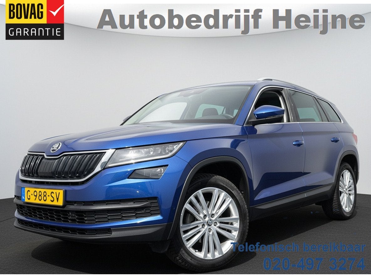 Skoda Kodiaq 1.5 TSI 150PK DSG LIMITED BUSINESS EDITION 7PER, Auto's, Skoda, 12 maanden, 4 cilinders, Blauw, 7 stoelen