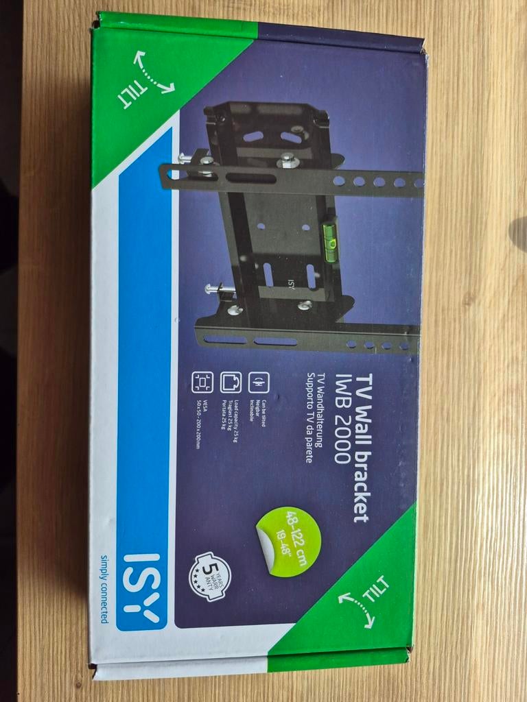 ISY TV Muurbeugel IWB 2000 - Nieuw in verpakking, Audio, Tv en Foto, Televisiebeugels, Ophalen of Verzenden, Nieuw